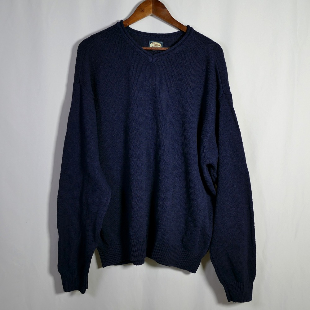 VTG Tommy Bahama Mens Cotton Grandpa Sweater Size XXL Fisherman Coastal Teacher